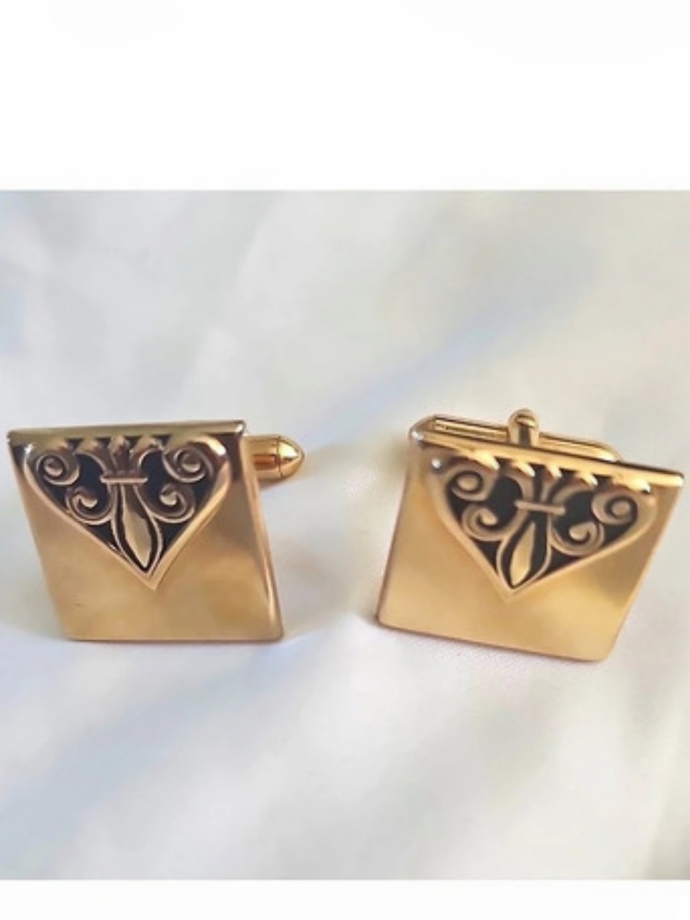 1940s Swank Golden Cuff Links Like New